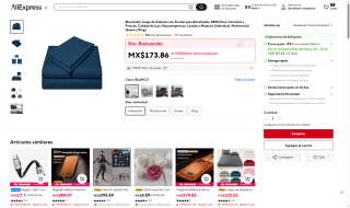 Sábanas Bluelander 1800 Hilos por $294 | AliExpress