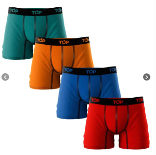 Bóxer Medio Algodón Color Pack 4 PK C14, Marca Top $15.990 Solo en Falabella.com, Cl.