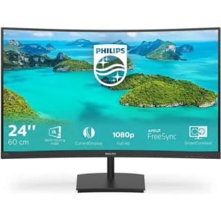 Monitor Philips 241E1SC 23.6" LED FullHD 75Hz FreeSync Curva por 84,99€