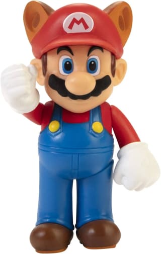 Nintendo Super Mario 6cm Raccoon Mario / Fire Running Mario 6cm £2 / Luigi Figure wit