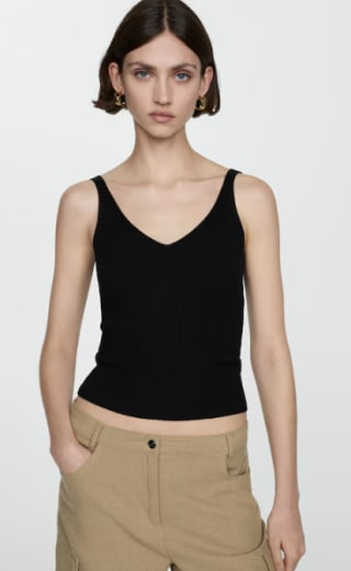 MANGO Dames Gebreide top voor €3,49 in de Mango Outlet