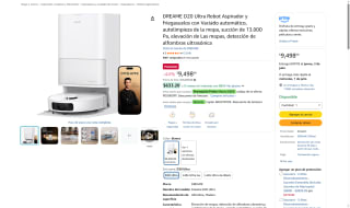 Robot Aspirador Dreame D20 Ultra por $7,998 | Amazon