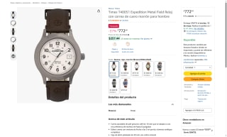 Timex T40051 Expedition por $772 | Oferta Amazon
