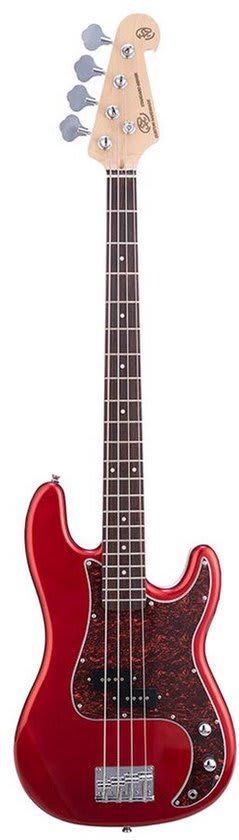 SX BD2/CAR elektrische basgitaar (Candy Apple Red) voor €113,05 bij Bol