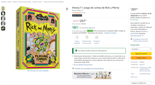 theory11 Juego de cartas de Rick y Morty por $297 en Amazon