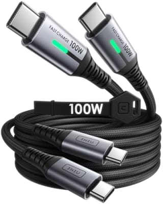 INIU Câble USB‑C 2m+2m 100W pour charge rapide à Amazon