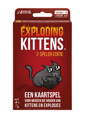 Exploding Kittens: 2 Speler Editie NL voor €2,98 bij Intertoys