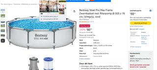 Bestway Steel Pro MAX zwembad voor €80,32