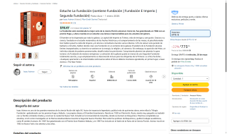 Estuche Fundación Asimov por $773 | Oferta Amazon