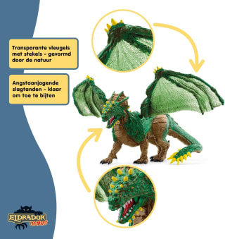 schleich ELDRADOR CREATURES Jungledraak voor €8 bij Amazon