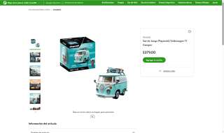 Set Playmobil Volkswagen T1 Camper por $379 | Oferta Bodega Aurrera