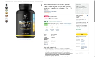 B Life Magnesio 700mg por $265 | Oferta Amazon