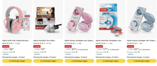 Tot 20% korting op Alpine gehoorbescherming bij Amazon