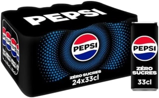 Lot de 24x33cl PEPSI Soda au Cola Sans Sucres à 23,50€