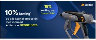 10% korting op het gehele Steinel assortiment bij Conrad