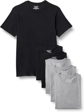 Amazon Essentials Camisetas Cuello Redondo Hombre Pack 6 por 12,48€