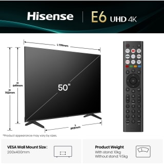 Get Hisense 50" LED 4K Smart TV for £249