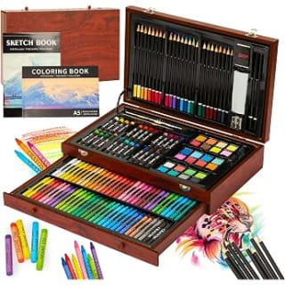 KINSPORY Maletín de Pinturas de 139 Piezas por 25,16€ en Amazon