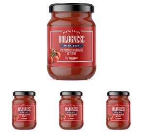 Pack 4 x 420g de Salsa Para Pasta Boloñesa by Amazon por 9.35€