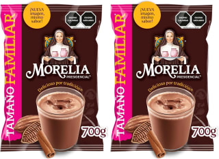 Morelia Presidencial en polvo sabor chocolate 700 g (Paquete de 2) por $116 en Amazon