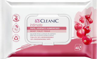 Cleanic Intimate papel higiénico húmedo desechable (40 ud) por 1,96€