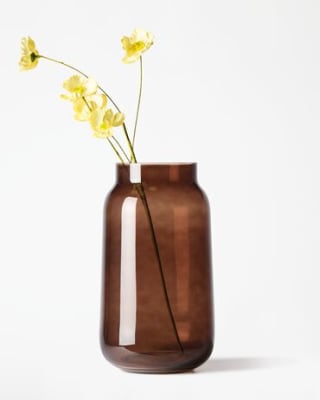 vaas ⌀15x30cm Bink glas bruin voor €12,87 bij Hema