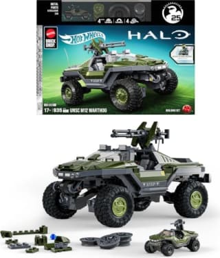 Mattel Brick Shop Hot Wheels Halo UNSC M12 Warthog por $1,780.41 en Amazon