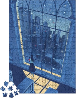 Janod Kidult puzzel 'De blauwe nacht' (500 stukjes) voor €4,79 bij Bol