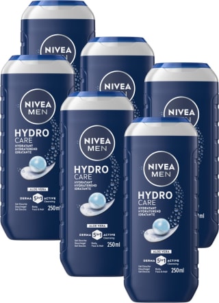 NIVEA MEN Protect & Care douchegel (6 x 250 ml) voor €9,89 bij Bol