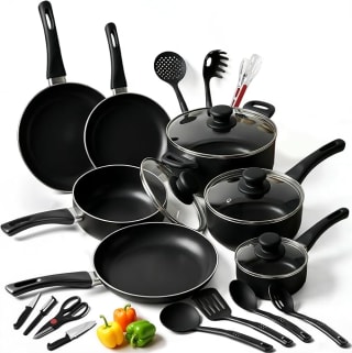 Juego Batería Cocina 27 Piezas Antiadherente por $1,099 | Amazon