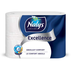 2+4 gratis op Nalys Excellence Maxi-Vel Toiletpapier 5-laags bij Plein