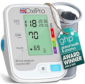 OxiPro BP1 Blood Pressure Monitor Award Winning | Clinically Validated | Batteries I