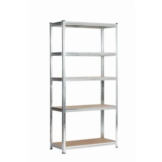 Etagère à 5 tablettes métal bois - DECO SYSTEM à 16,90€