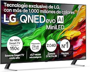LG 65QNED85A6C - TV 65", 4K QNED EVO, Smart TV, WebOS 25 por 679€
