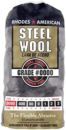 Homax lana de acero (12 almohadillas, grado #0000) por $150.14 en Amazon