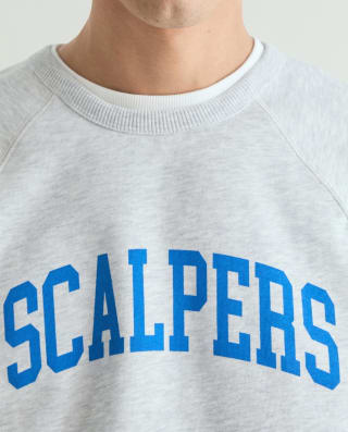 Sudadera hombre Scalpers con logo frontal (gris claro) por 15,99€ en El Corte Inglés