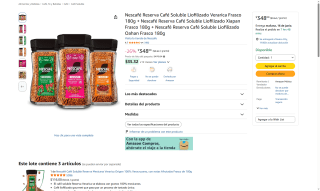 Paquete Nescafé Reserva 3x180g por $348 | Oferta Amazon