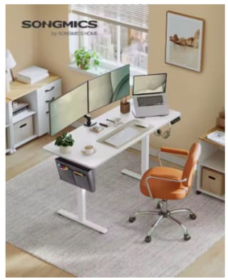 SONGMICS Escritorio Eléctrico 140x60cm por 73,50€