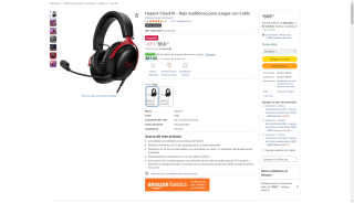 Audífonos HyperX Cloud III Rojo en $866 | Oferta Amazon