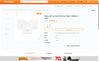 WiFi Mesh Tenda MW3 3-Pack por $984 | RadioShack