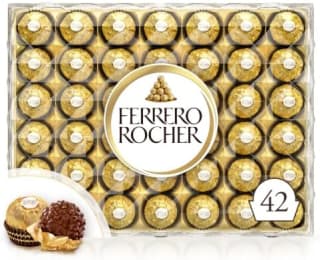 Ferrero Rocher 42 chocolates (525g) for £12 at Amazon