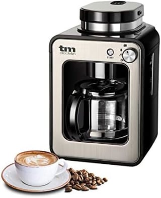 TM Electron TMPCF020S mini cafetera de goteo con molinillo por 44,31€ en Amazon