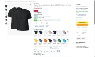 Playera Gildan 100% Algodón por $172 | Oferta Amazon