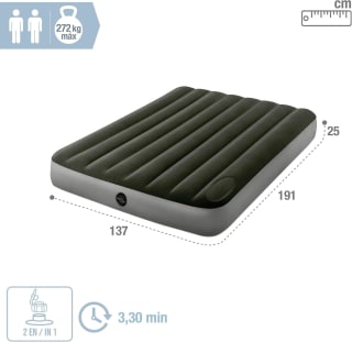 Colchón hinchable INTEX 64762 (2 plazas, 137 x 191 x 25 cm) por 15.22€ en Amazon