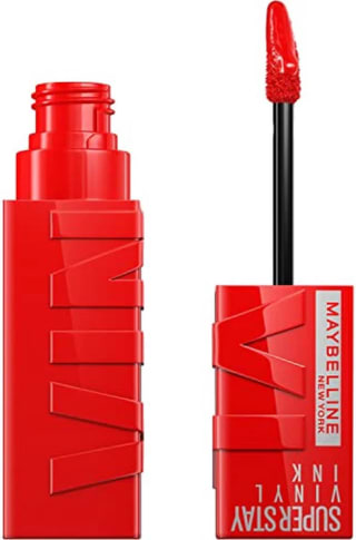 Maybelline SuperStay Vinyl Ink Lippenstift 25 Red Hot voor €4,99 bij Amazon