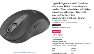 Logitech Signature M650 muis voor €23,55 bij Amazon