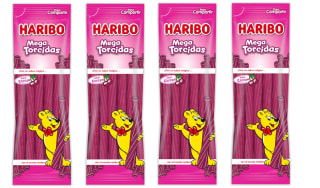 4 x Golosinas mega torcidas sabor cereza Haribo bolsa 200 g por 5.47€
