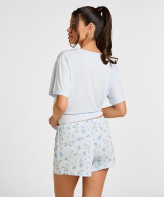 Pyjama Set Daisy (Blauw) voor €7 bij Hunkemöller