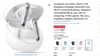 soundcore by Anker Liberty 4 NC Draadloze Oordopjes voor €53,99 bij Amazon