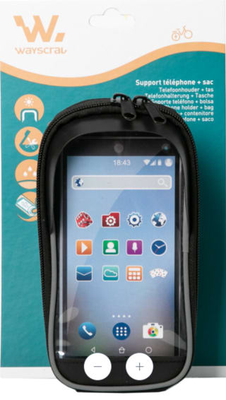 Support téléphone + sac Wayscral pour vélo à 2,40€